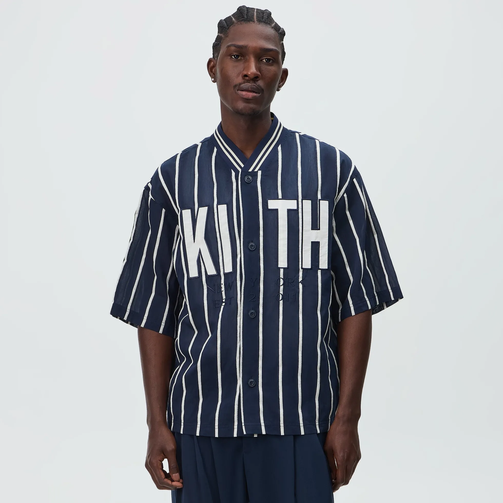 Kith Silk Linen Chenille Stripe Pacey Shirt