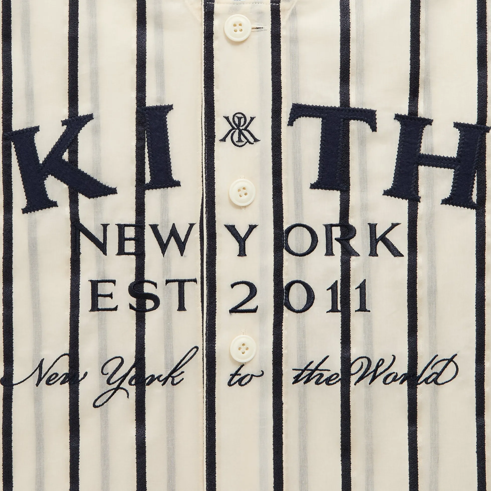 Kith Silk Linen Chenille Stripe Pacey Shirt
