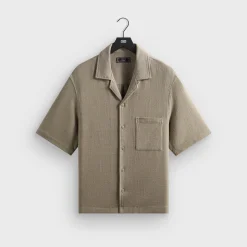 Kith Soft Woven Cropped Beckham Camp Collar Shirt