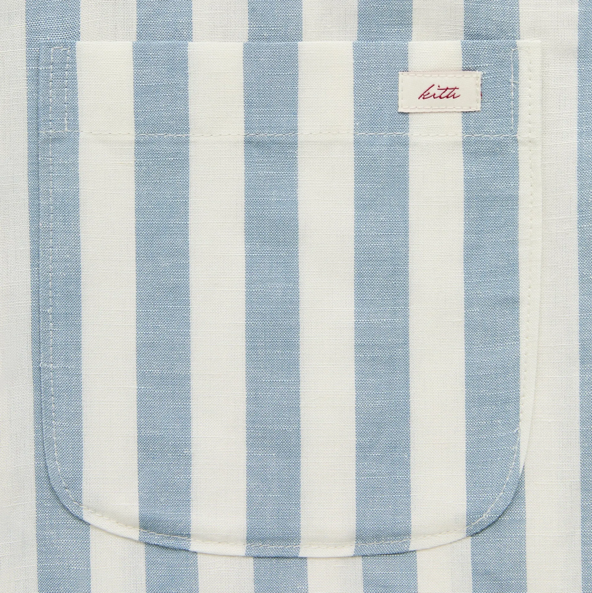 Kith Spun Silk Linen Stripe Paxton Buttondown