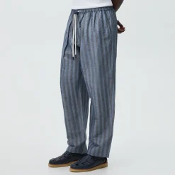 Kith Spun Silk Linen Stripe Idris Pant