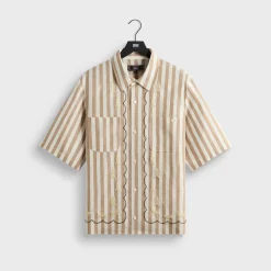 Kith Spun Silk Linen Stripe Paxton Buttondown