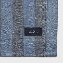 Kith Spun Silk Linen Stripe Colton Zip Front Shirt