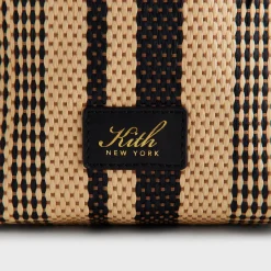 Kith Striped Raffia Drawstring Pouch