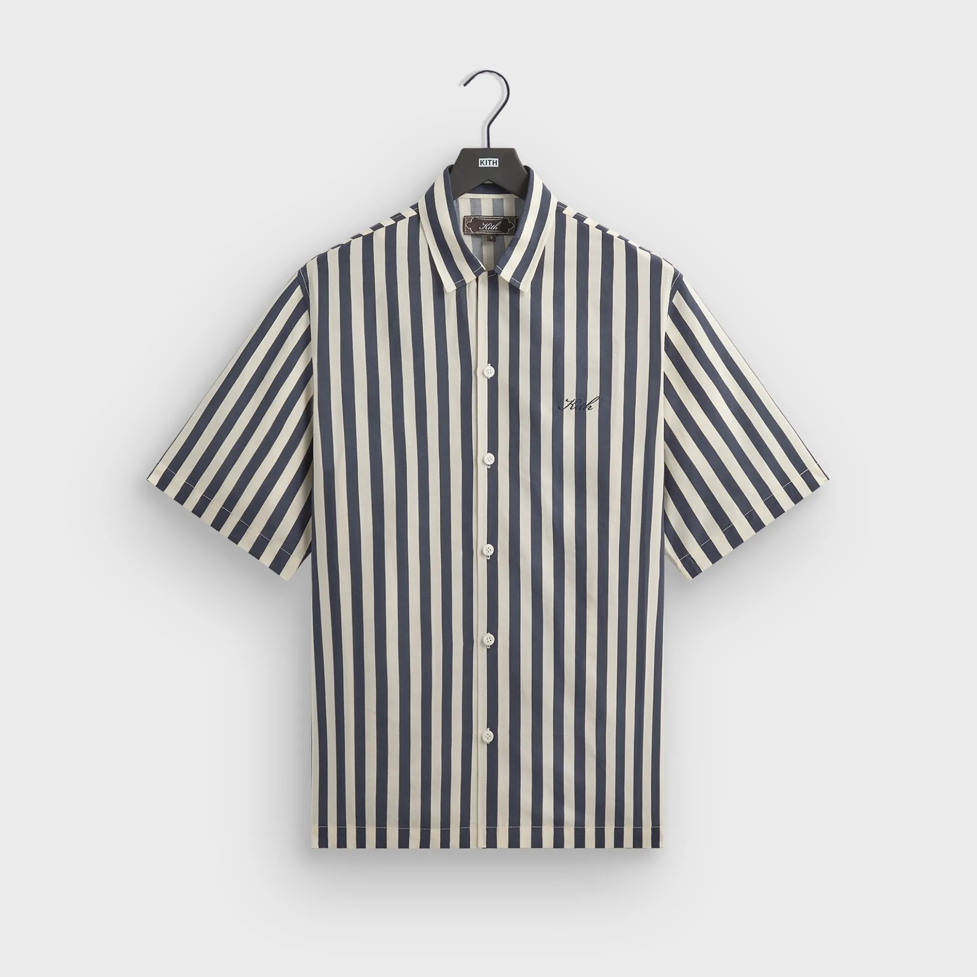 Kith Striped Thompson Camp Collar Shirt