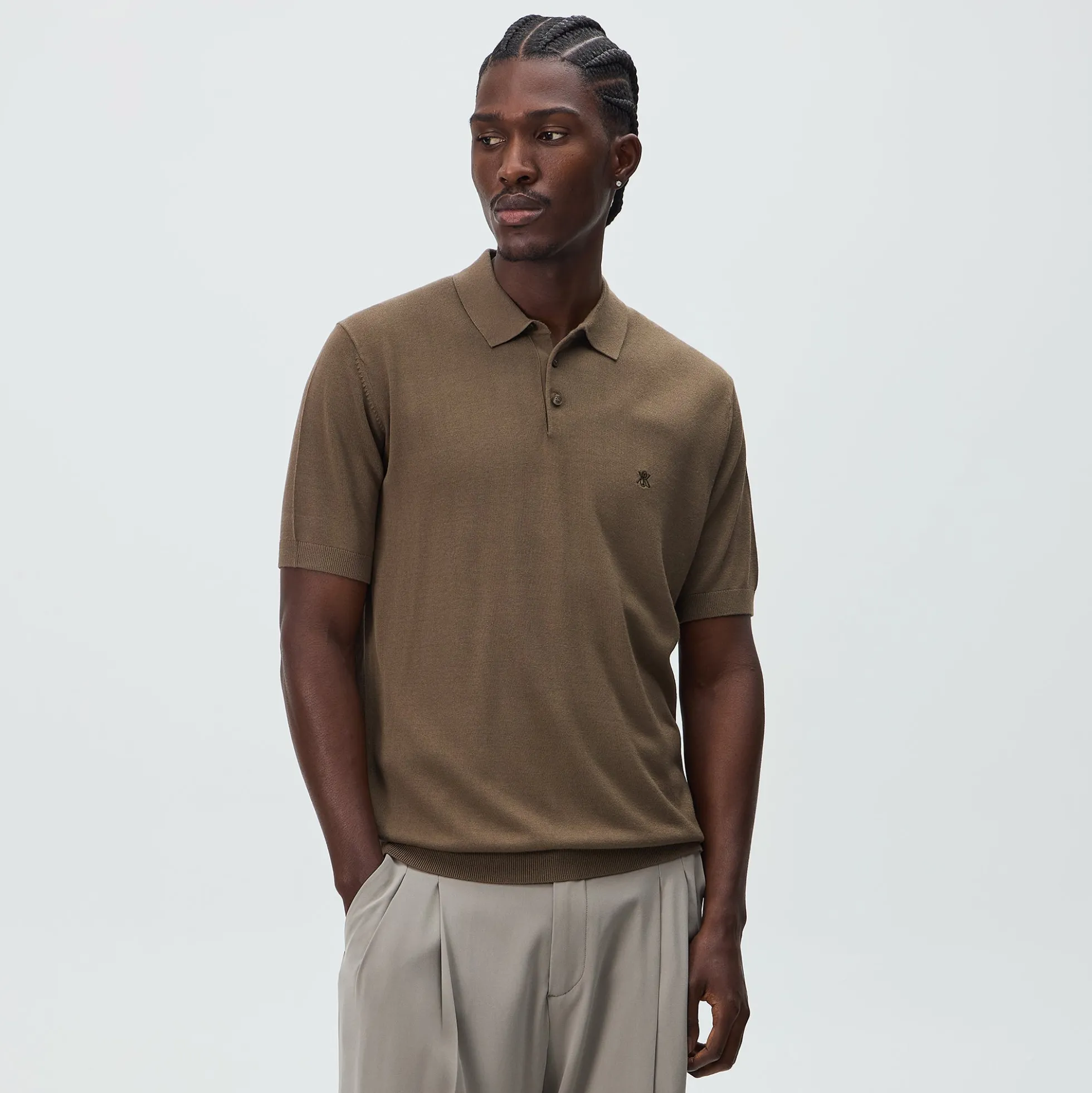 Kith Super Fine Viscose Knit Baldwin Polo