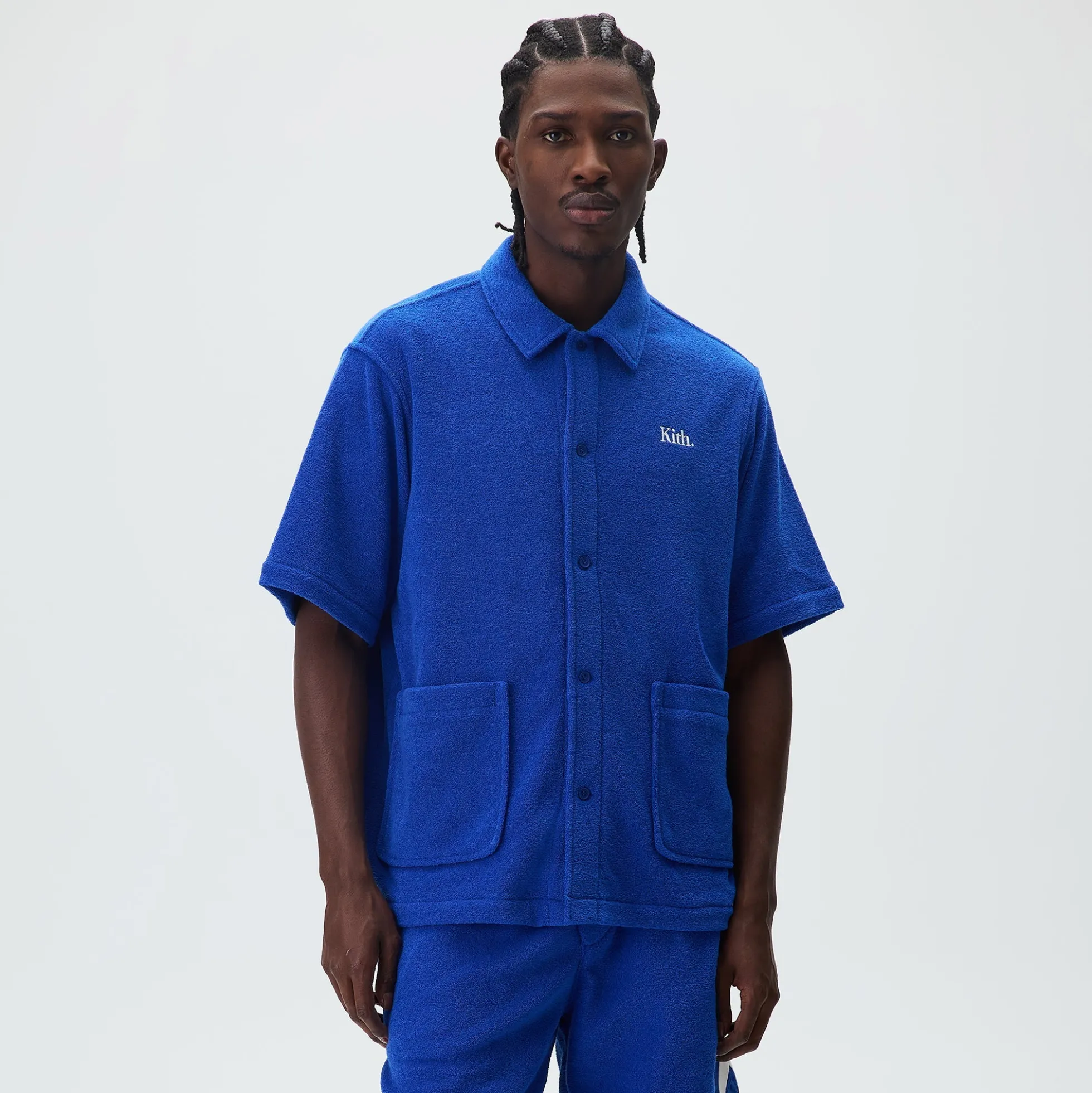 Kith Towel Boucle Boxy Collared Overshirt