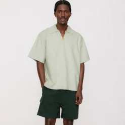 Kith Washed Denim Short Sleeve Glen Pullover