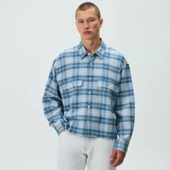 Kith Washed Indigo Plaid Henson Shirt