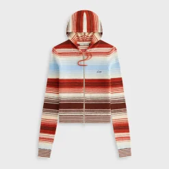 Kith Women Adley Shrunken Multi Sweater Hoodie