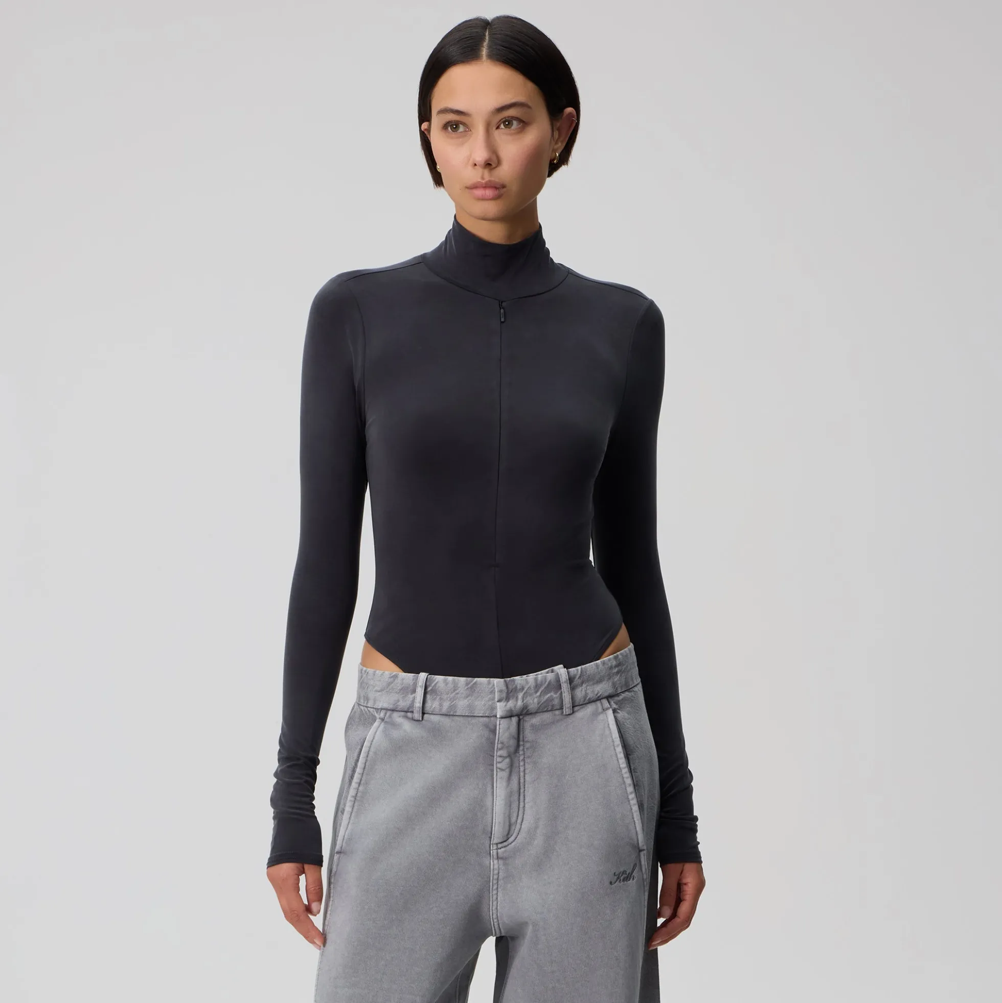 Kith Women Alexis Zip Front Bodysuit