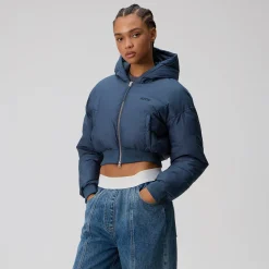 Kith Women Bex Cropped Nylon Puffer
