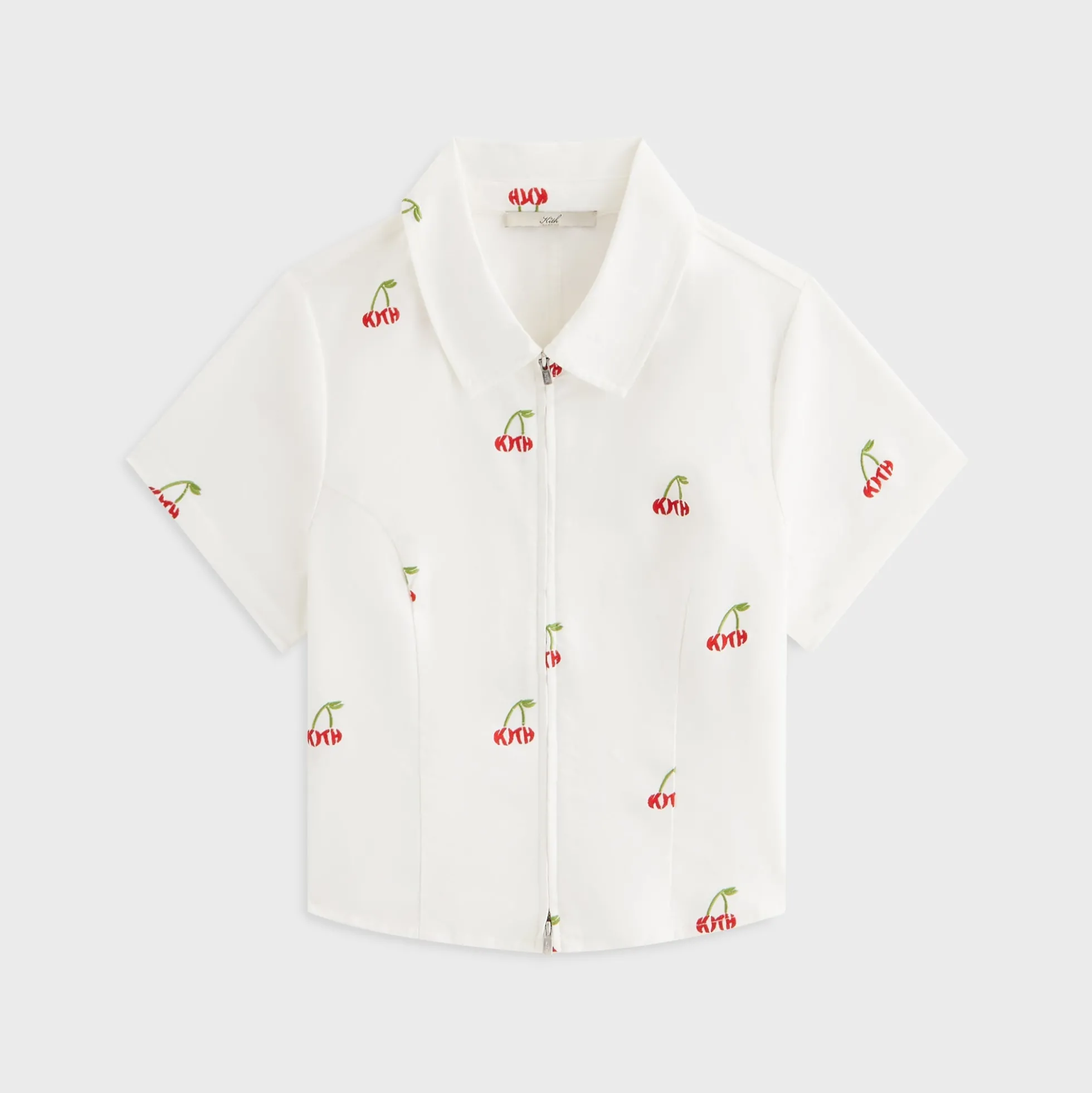 Kith Women Caela Cherry Oxford Zip Shirt