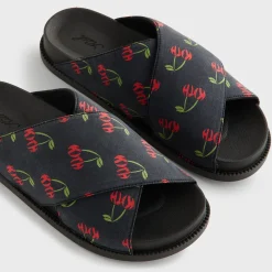 Kith Women Cherry Criss Cross Slides