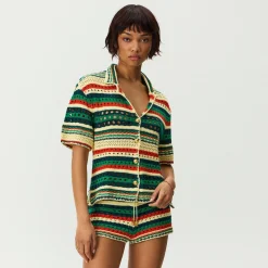 Kith Women Elena II Eyelet Crochet Shirt