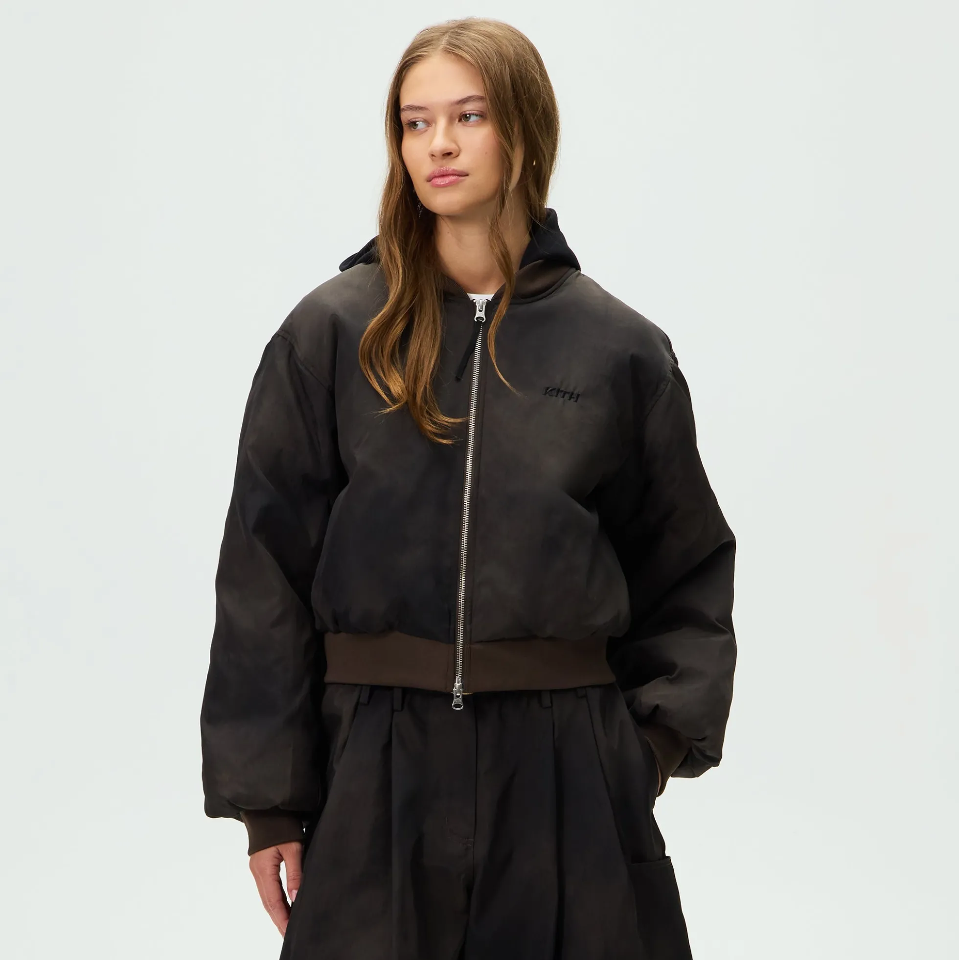 Kith Women Gorman II Washed Nylon Bomber Jacket