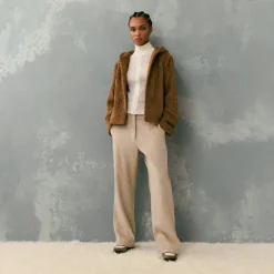 Kith Women Harlyn Hooded Fur Jacket