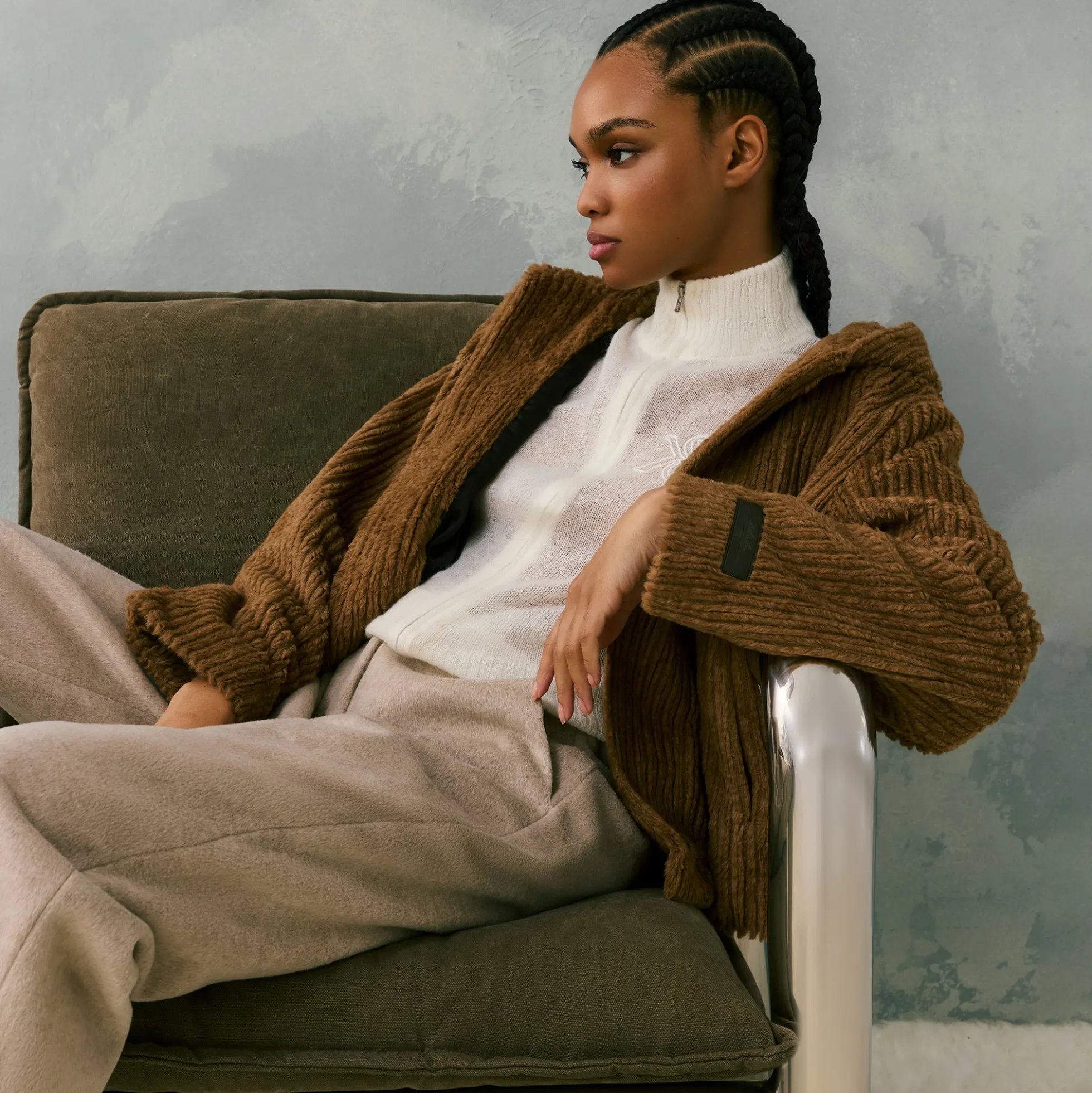 Kith Women Harlyn Hooded Fur Jacket