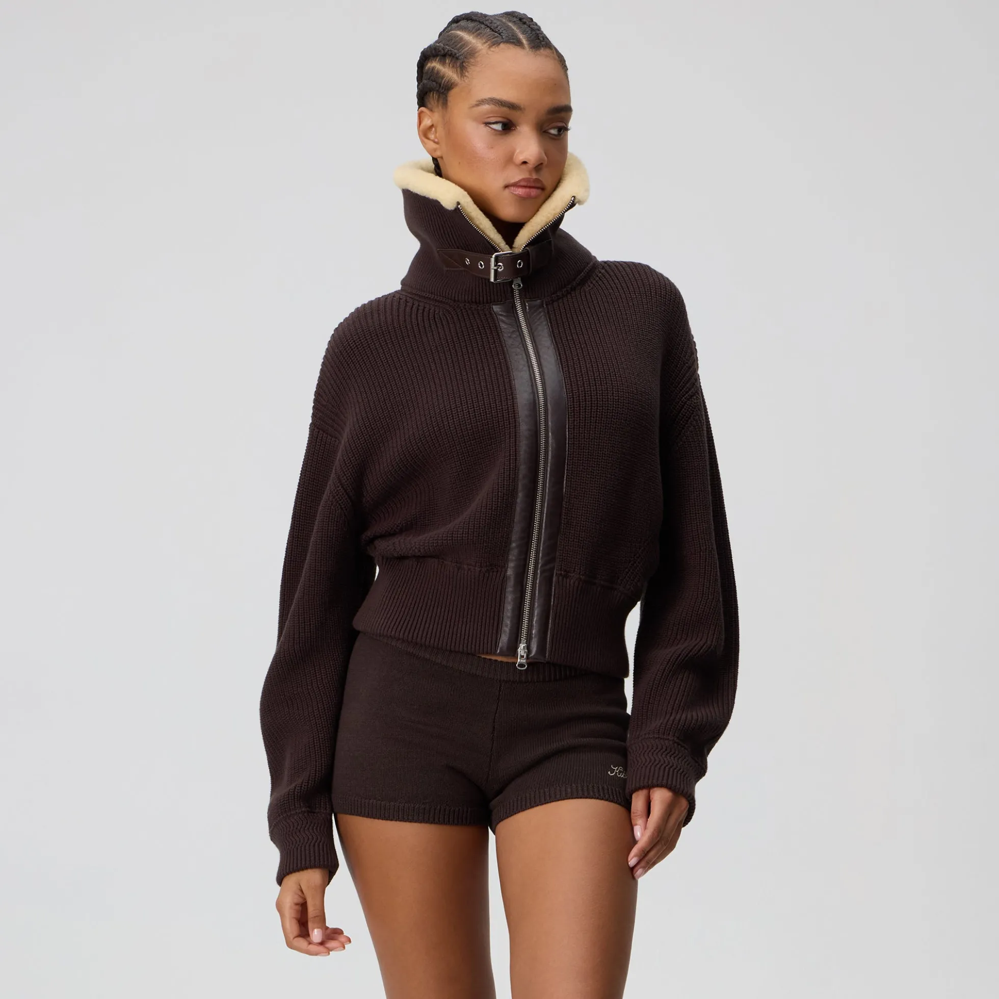 Kith Women Harten Aviator Sweater Jacket