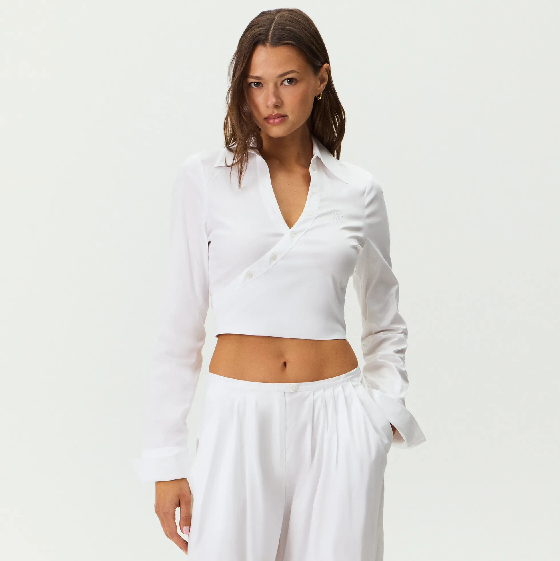 Kith Women Kairi Poplin Wrap Shirt