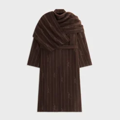 Kith Women Maeva Melton Stripe Scarf Coat