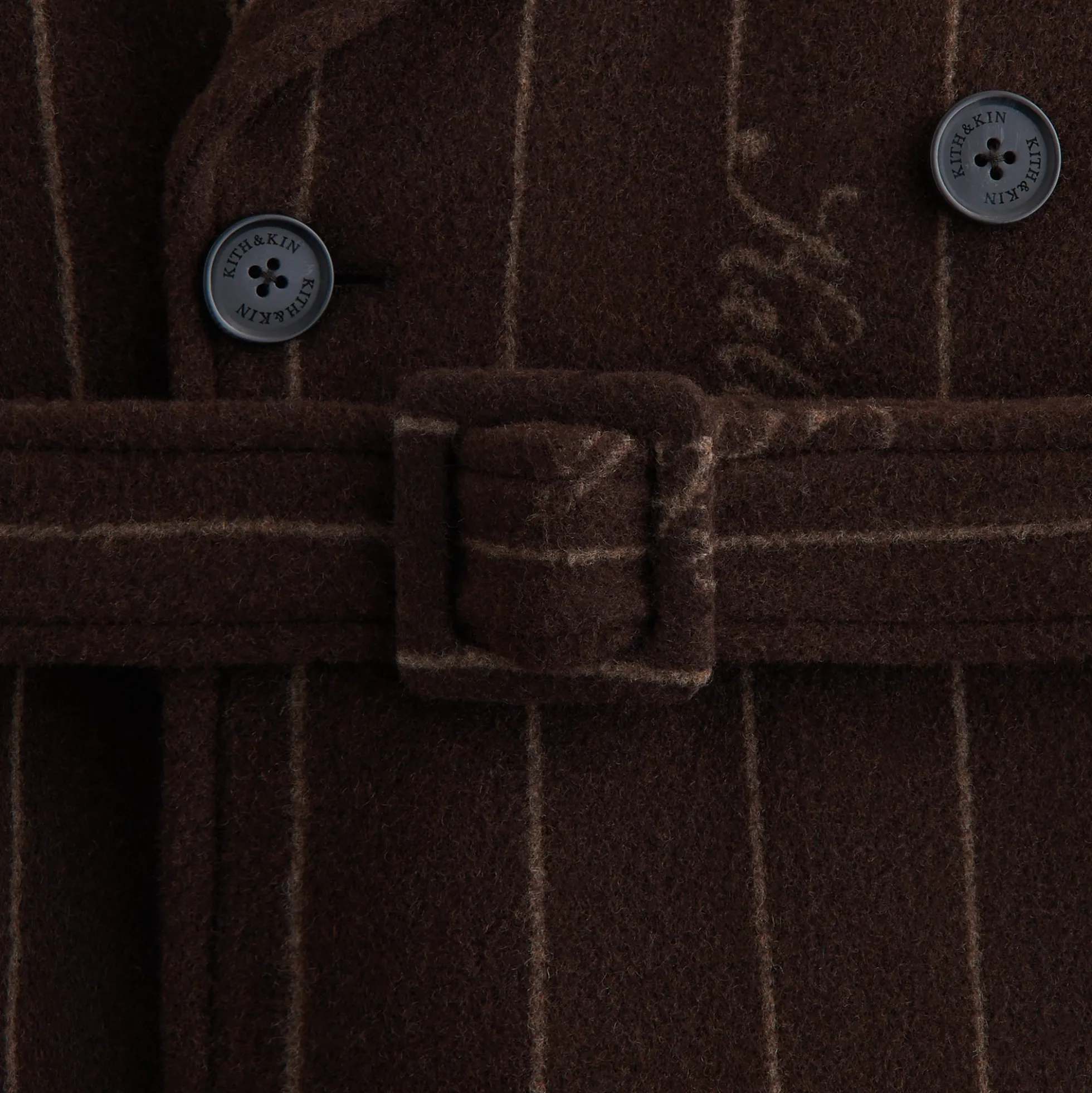 Kith Women Maeva Melton Stripe Scarf Coat