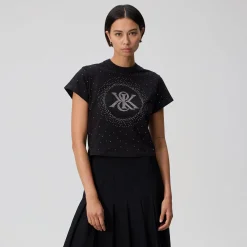 Kith Women Mulberry Vintage Studded Crest Tee