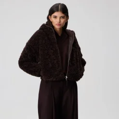Kith Women Saide Sherpa Hooded Jacket