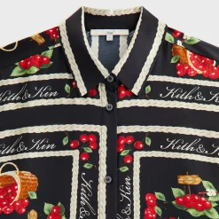 Kith Women Siena Cherry Button Up Shirt
