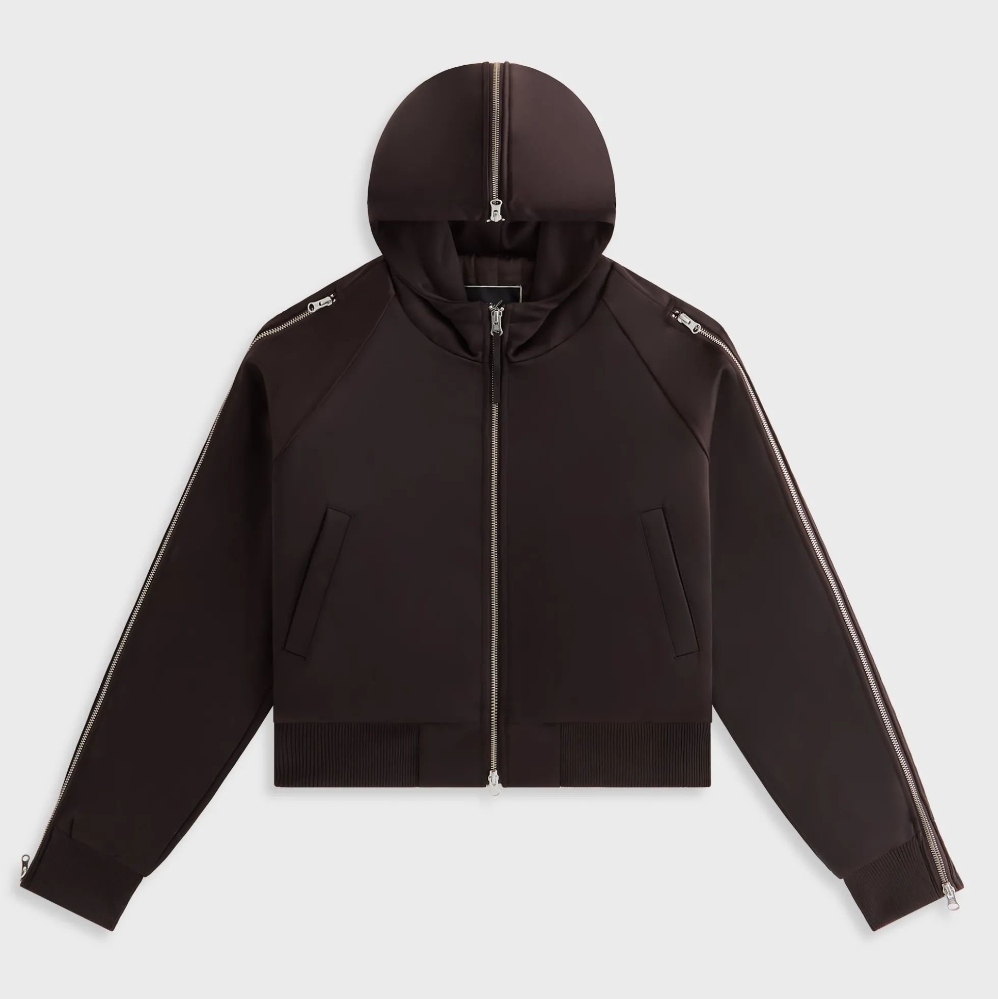 Kith Women Simra Satin Zip Sleeve Bomber