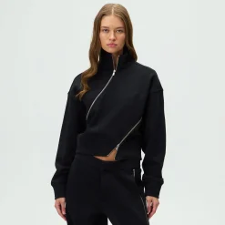 Kith Women Walden Fleece Asymmetrical Quarter Zip