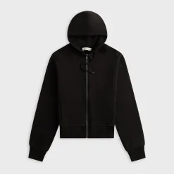 Lightweight Cropped Zip-Up Hoodie