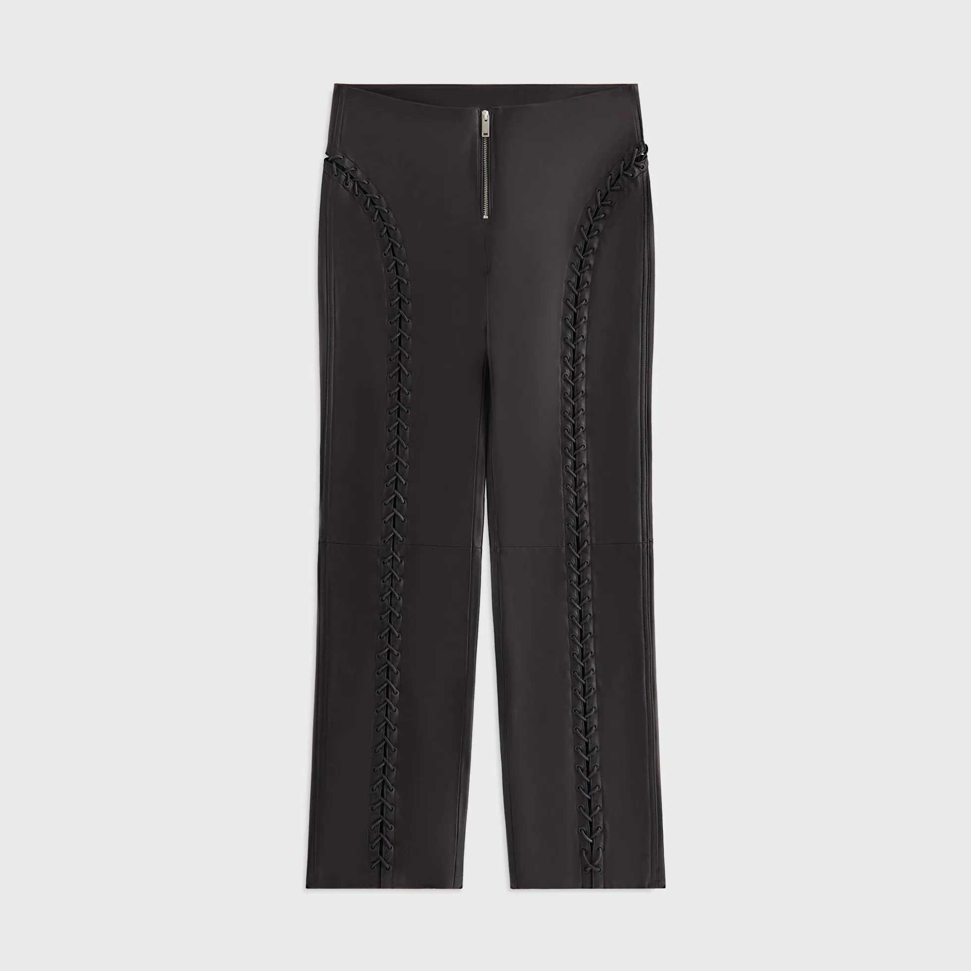 Lisa for Kith Women Cerise Leather Lace Up Pant