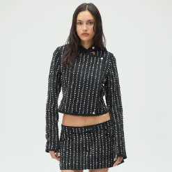 Lisa for Kith Women Deion Studded Denim Jacket