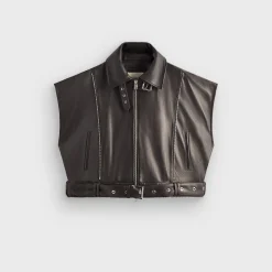 Lisa for Kith Women Hera Convertible Leather Coat