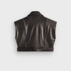 Lisa for Kith Women Hera Convertible Leather Coat