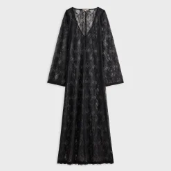 Lisa for Kith Women Lyla V-Neck Lace Maxi Dress