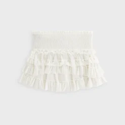 Lisa for Kith Women Mariko Mesh Ruffle Mini Skirt