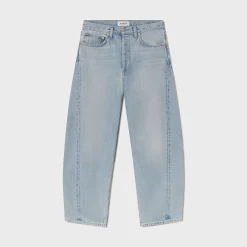 Luna High Rise Pieced Taper Jeans