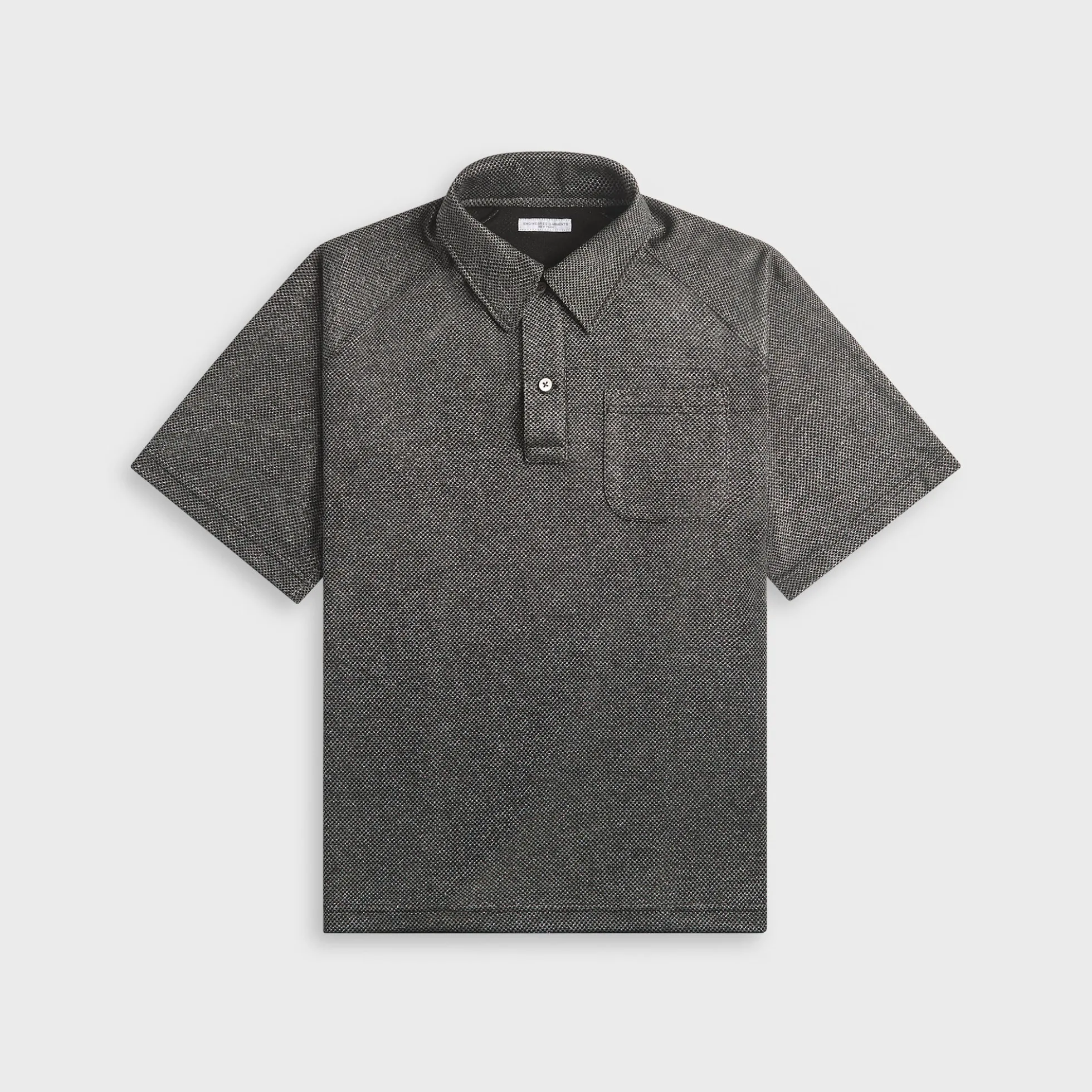 Lurex Knit Jersey Polo Shirt