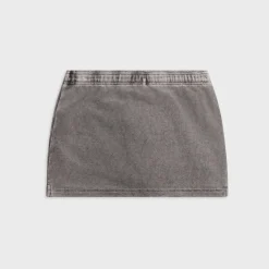 Mid Rise Mini Skort With Embossed Logo