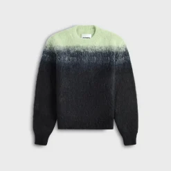 Mohair Jacquard Crewneck Sweater