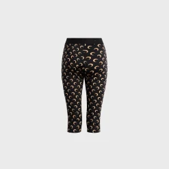 Moon Printed Jersey Capri Pant