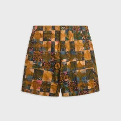Multi Pattern Patchwork Fatigue Short