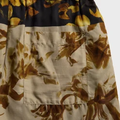 Nerine Flower Border Print Viscose Short