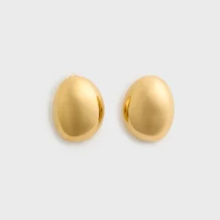 Ona Oval Dome Stud Earrings