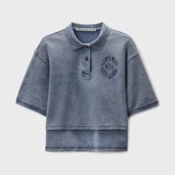 Oversized High-Low Polo Top