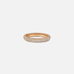Perpes Ring with Pave Diamonds
