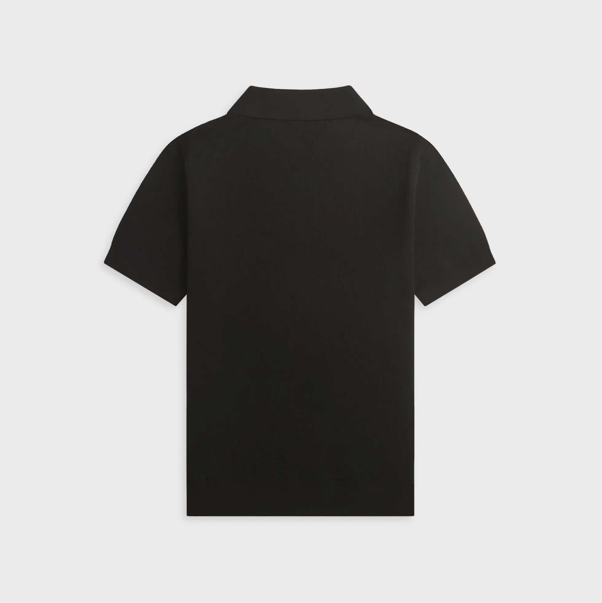Pointelle Monogram Short Sleeve Polo Shirt