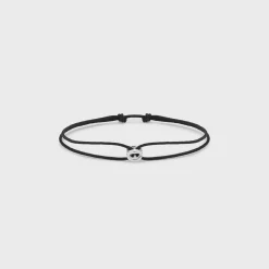 Polished Sterling Silver Entrelacs Cord Bracelet